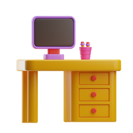 Lugar de trabajo  3D Icon