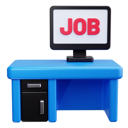 Lugar de trabajo  3D Icon