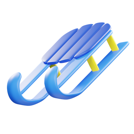 Une luge  3D Icon