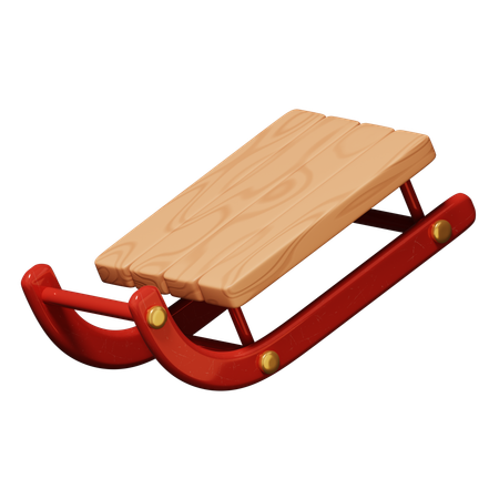 Une luge  3D Icon