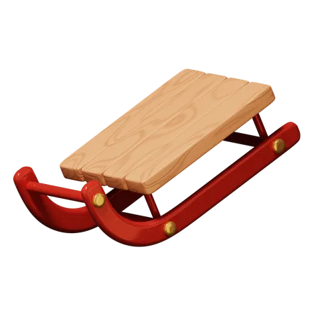 Une luge  3D Icon