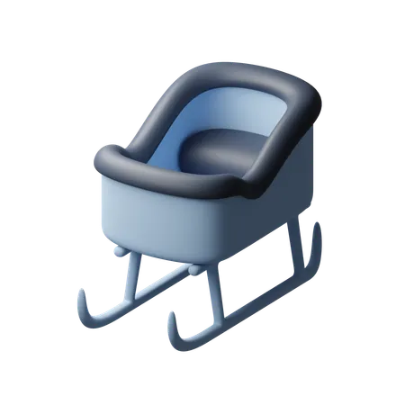 Une luge  3D Icon