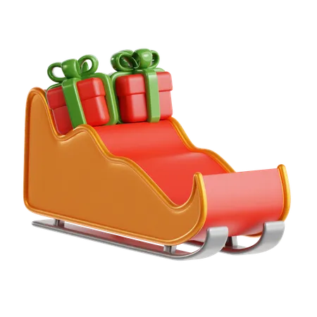 Une luge  3D Icon