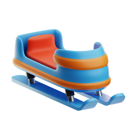 Une luge  3D Icon