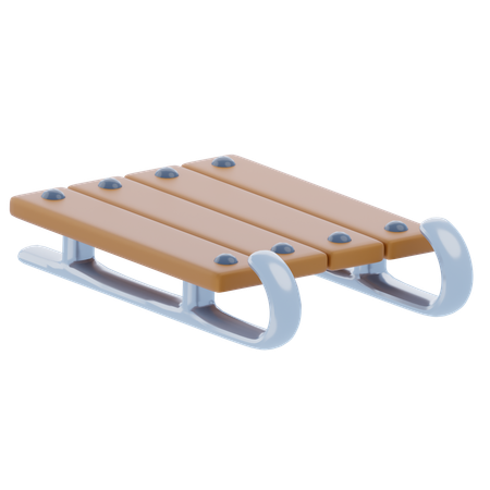 Une luge  3D Icon