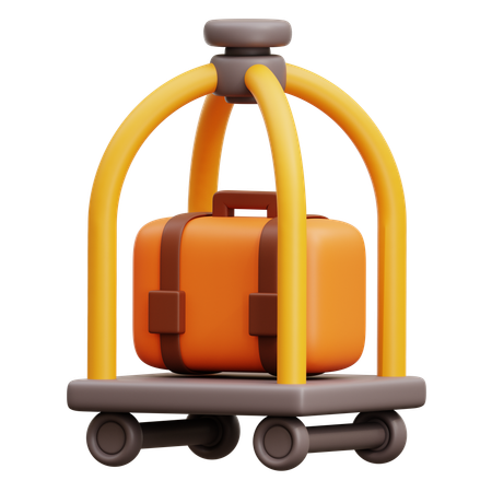 荷物カート  3D Icon