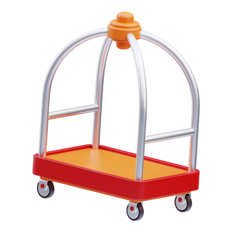 Luggage Cart  3D Icon