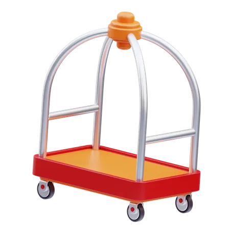 Luggage Cart  3D Icon