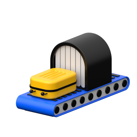 Luggage Checking  3D Icon