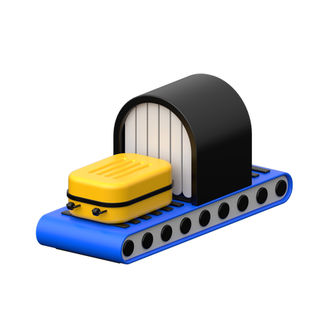 Luggage Checking  3D Icon