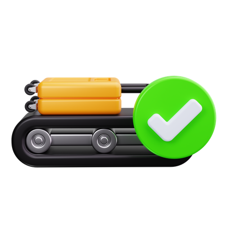 Luggage Claim  3D Icon