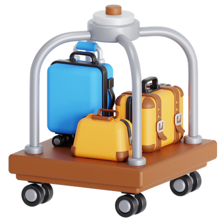 Luggage hotel  3D Icon