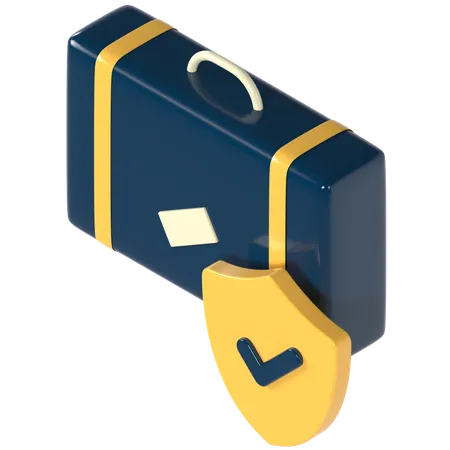 Luggage Insurance  3D Icon