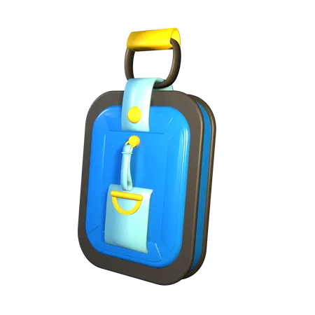 Luggage Tag 3D Icon