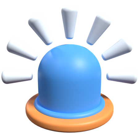 Lumière de la sirène  3D Icon