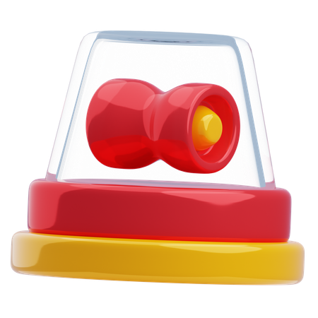 Lumière de la sirène  3D Icon