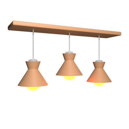 Luminária pendente  3D Icon