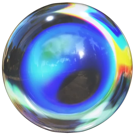 Luminous Transparent Sphere Shapes  3D Icon