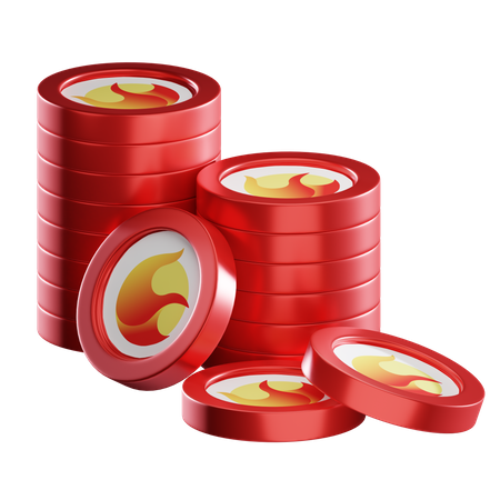 Luna Coin Stacks  3D Icon