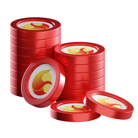 Luna Coin Stacks  3D Icon