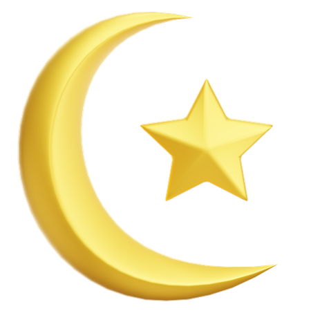 Estrella Lunar  3D Icon
