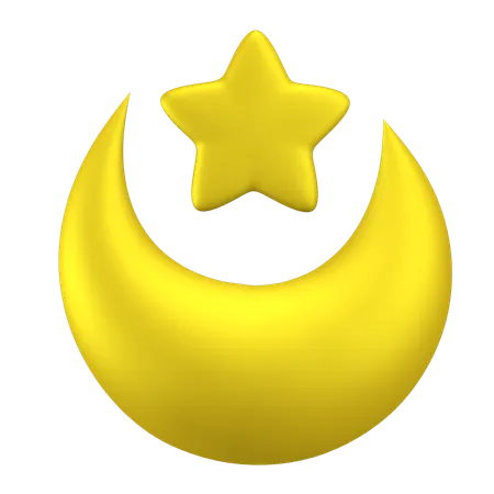 Estrella Lunar  3D Icon