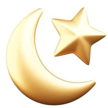 Estrella Lunar  3D Icon