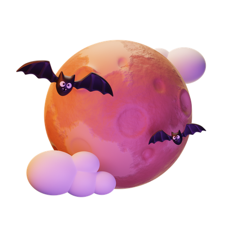 Luna llena  3D Icon