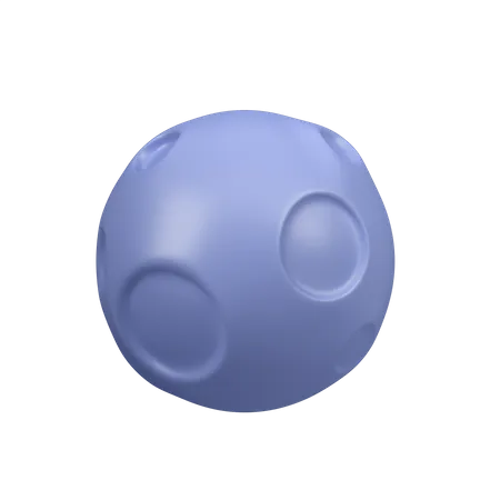 Luna llena  3D Icon