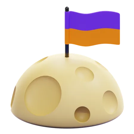 LUNAR FLAG  3D Icon