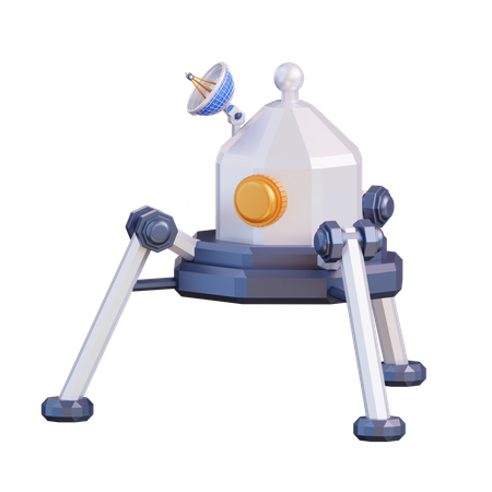 Lunar Module 3D Illustration