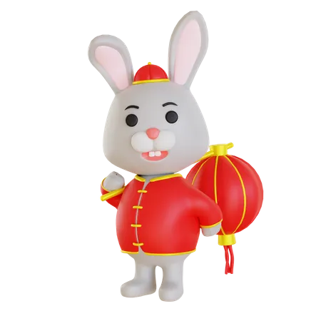 Chinese New Year Of The Water Rabbit By Ertdesign 3D Illustration
