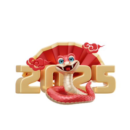 Lunar Year 2025  3D Icon