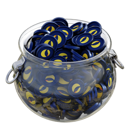 Lunc Clear Glass Pot  3D Icon