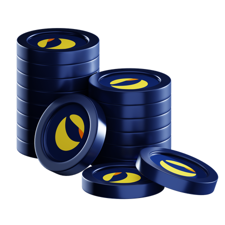 Lunc Coin Stacks  3D Icon