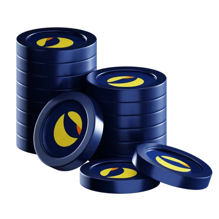 Lunc Coin Stacks  3D Icon