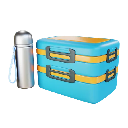 3 D Render Lunch Box 3D Icon