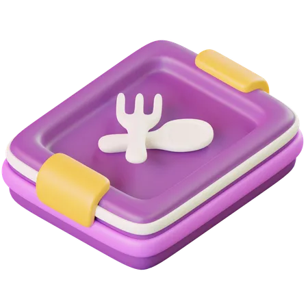 Lunch Box  3D Icon