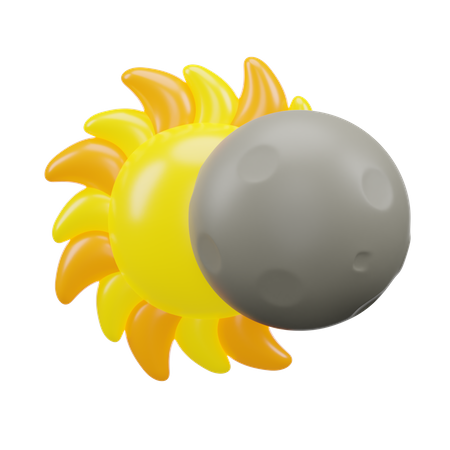 Éclipse de lune  3D Icon