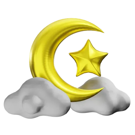 Nuit de lune  3D Icon