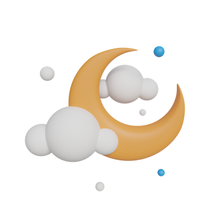 Nuit de lune  3D Icon