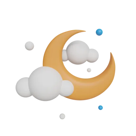 Nuit de lune  3D Icon