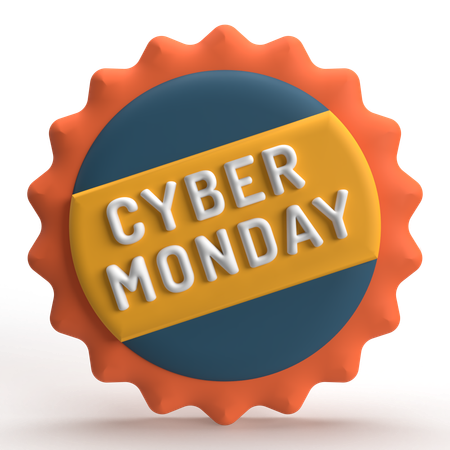 Lunes cibernético Pegatina  3D Icon