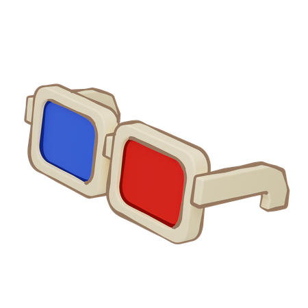 Lunettes 3D  3D Icon