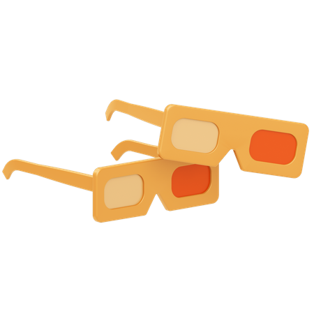 Lunettes 3D  3D Illustration