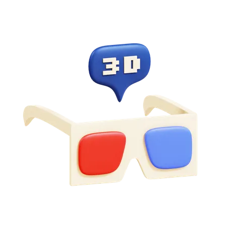 Lunettes 3D  3D Icon