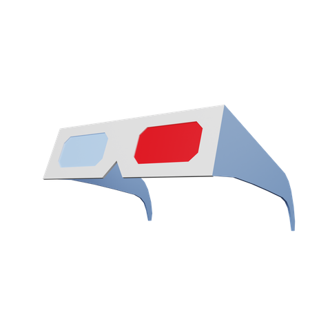 Lunettes de cinéma 3D  3D Illustration