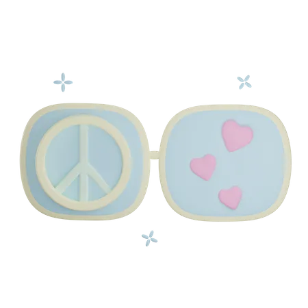 Lunettes de paix  3D Icon