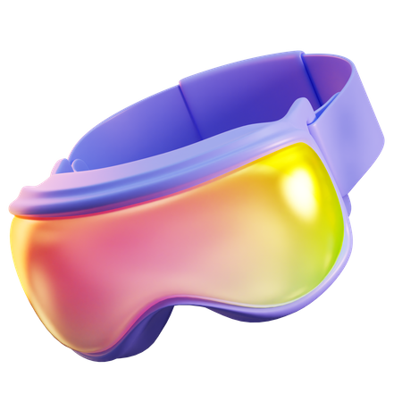 Masque de ski  3D Icon