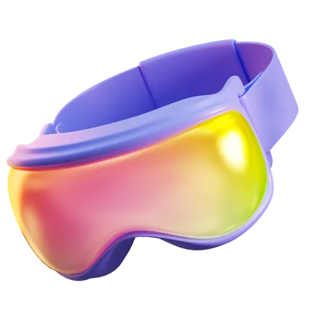 Masque de ski  3D Icon